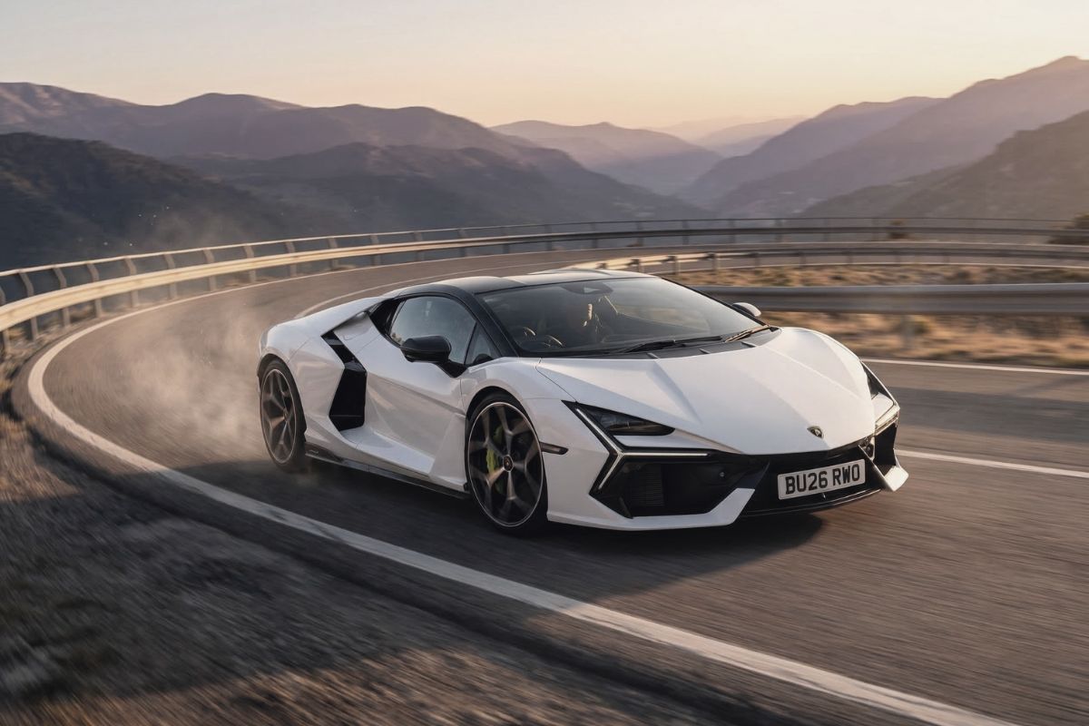 Lamborghini Revuelto driving shot
