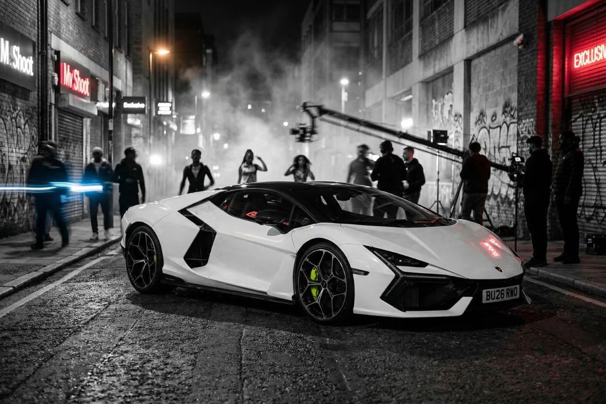 Lamborghini Revuelto music video shoot