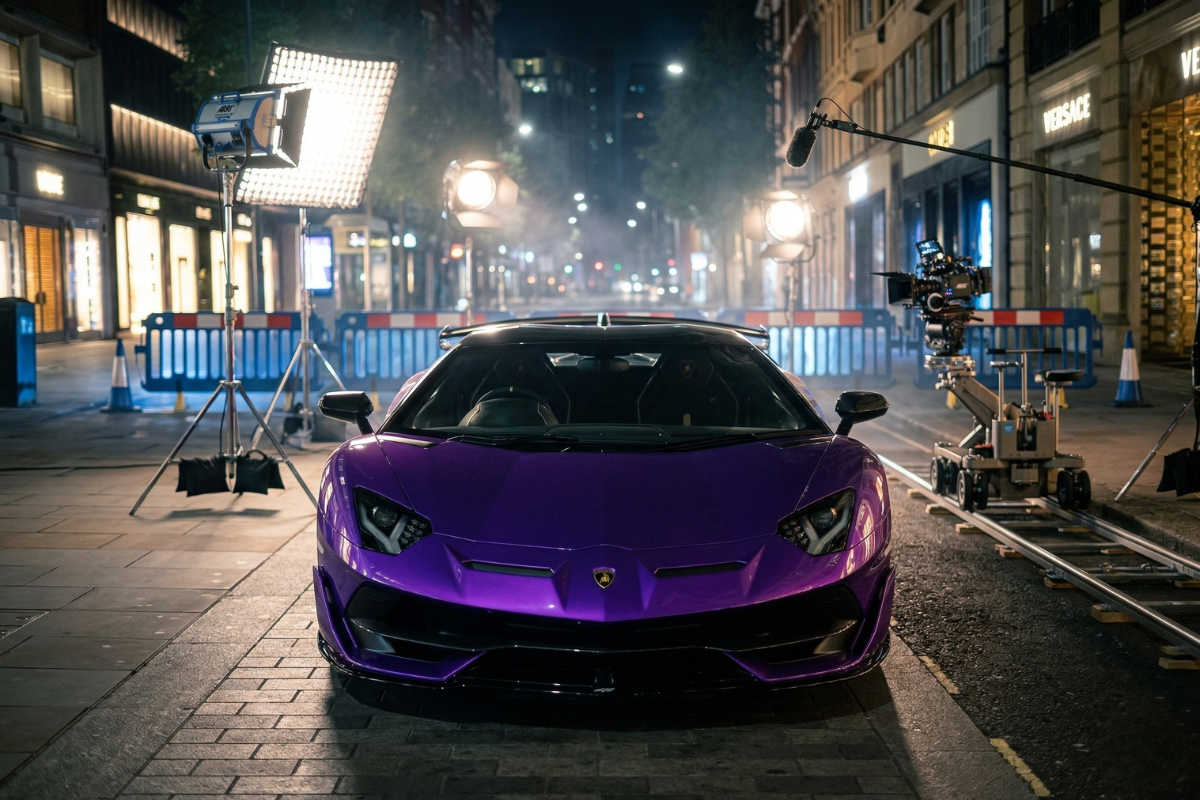 Lamborghini SVJ for film shoot