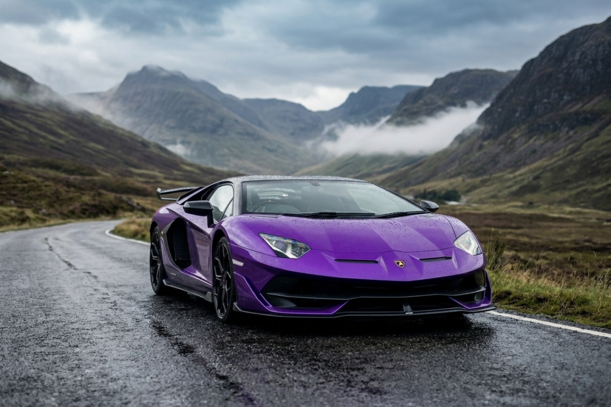 Lamborghini SVJ in Scotland